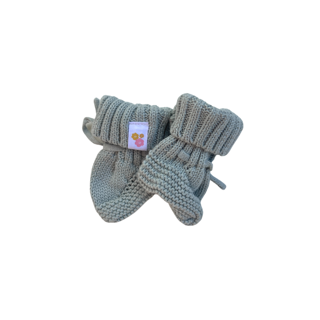 Knitted Booties | Dusty Sage