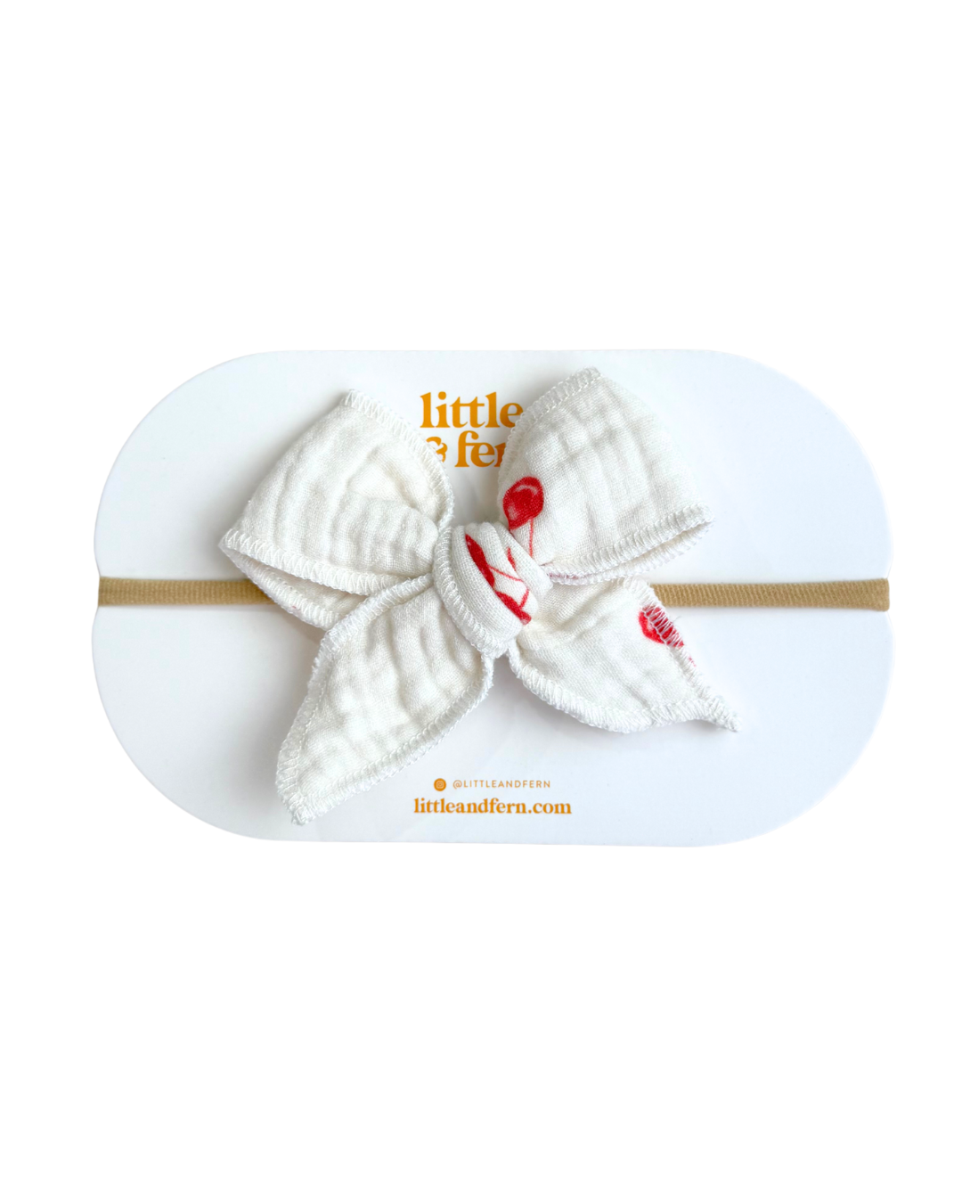 Bow Headband | Red Cherries