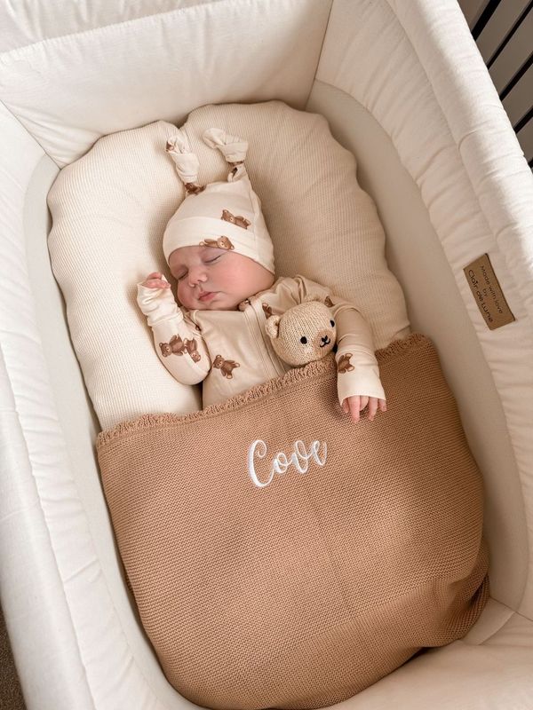 Heirloom Knit Blanket | Teddy