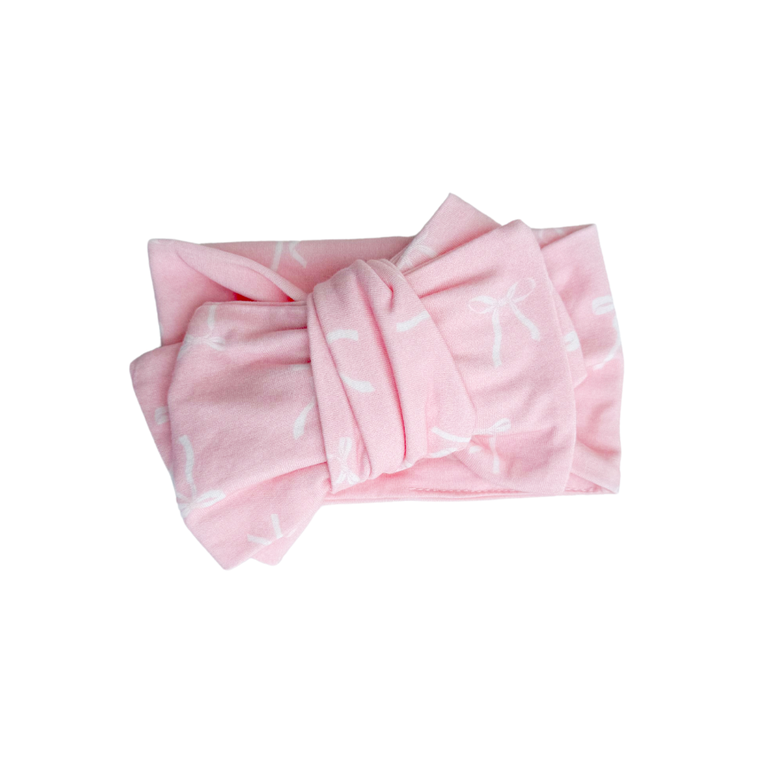 Oversized Topknot | White Bows