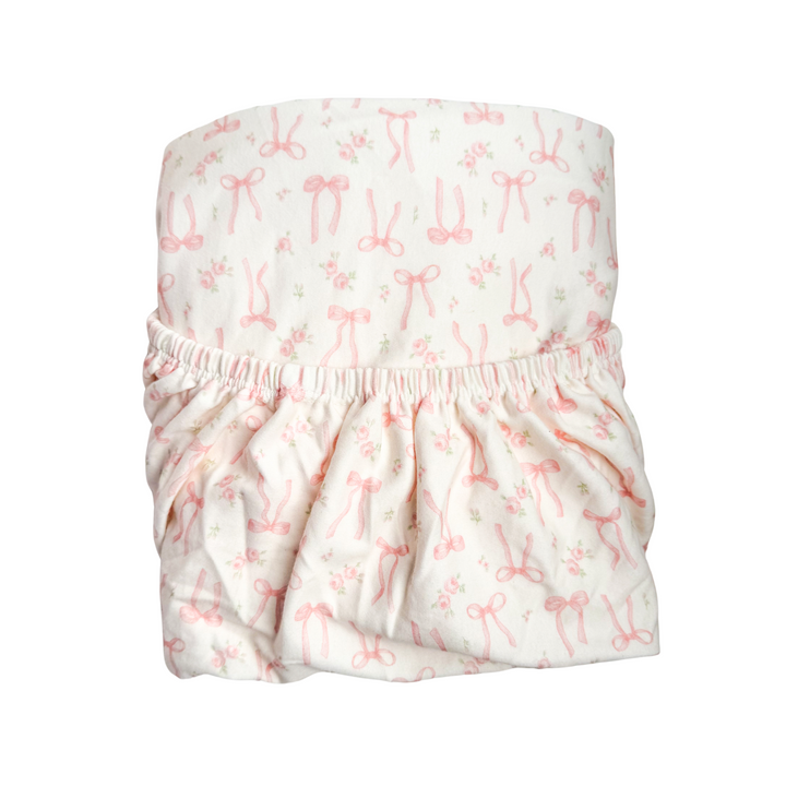 Cot Sheet | Bow Floral