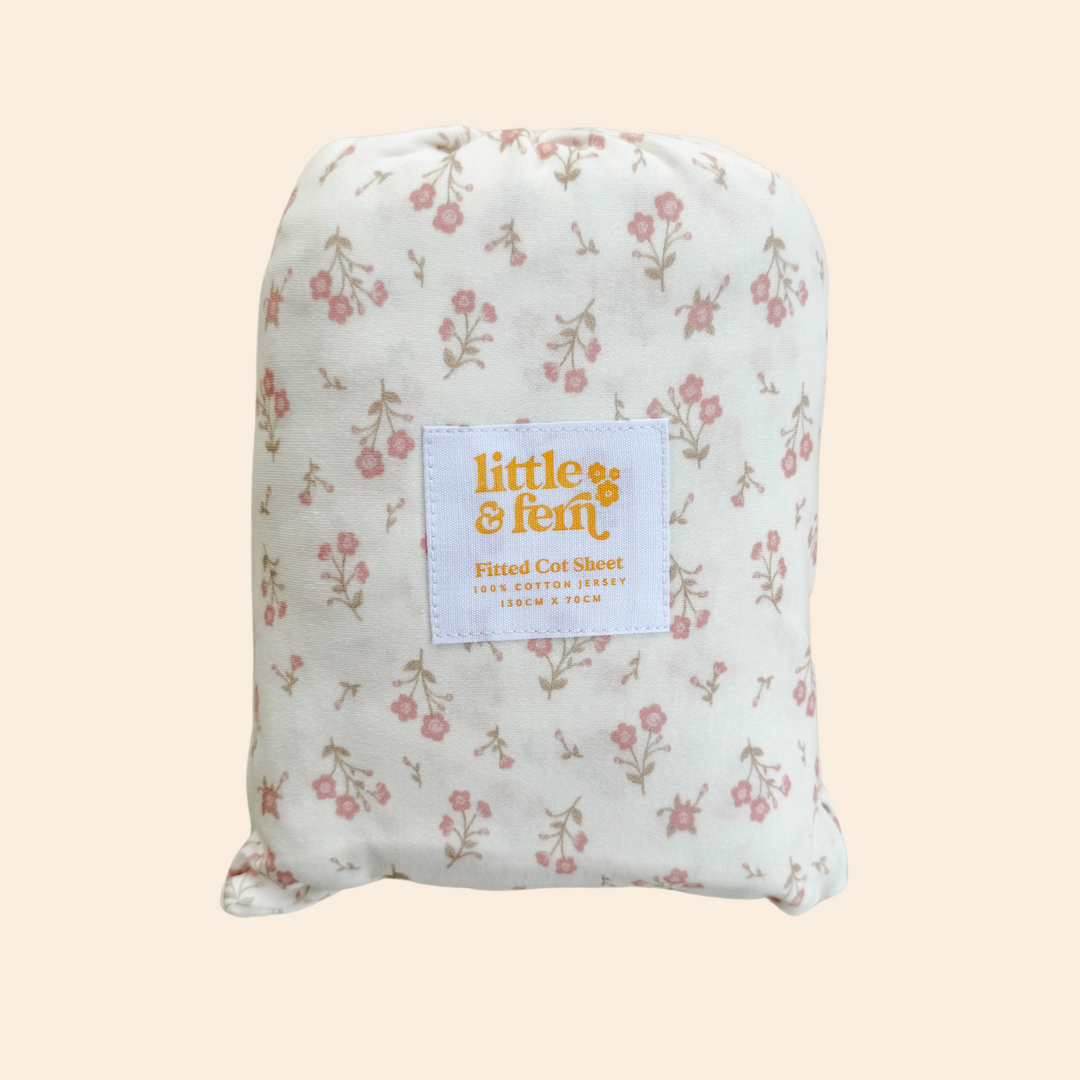 Cot Sheet | Paisley Peony