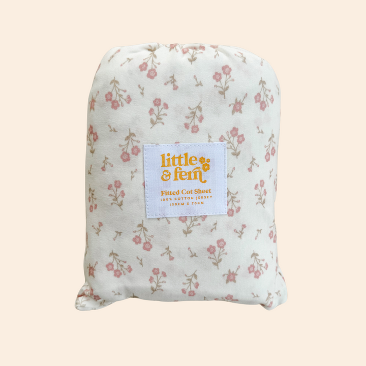 Cot Sheet | Paisley Peony