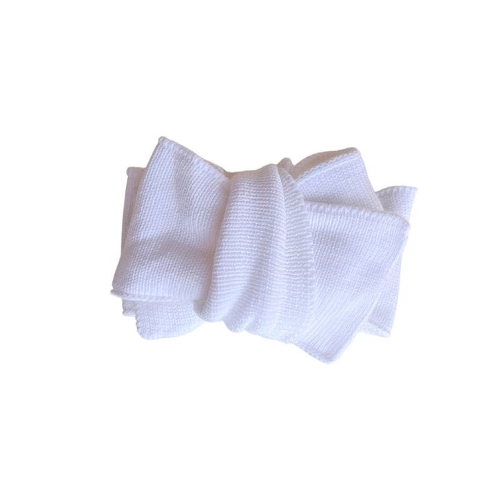 Knitted Oversized Topknot | Milk