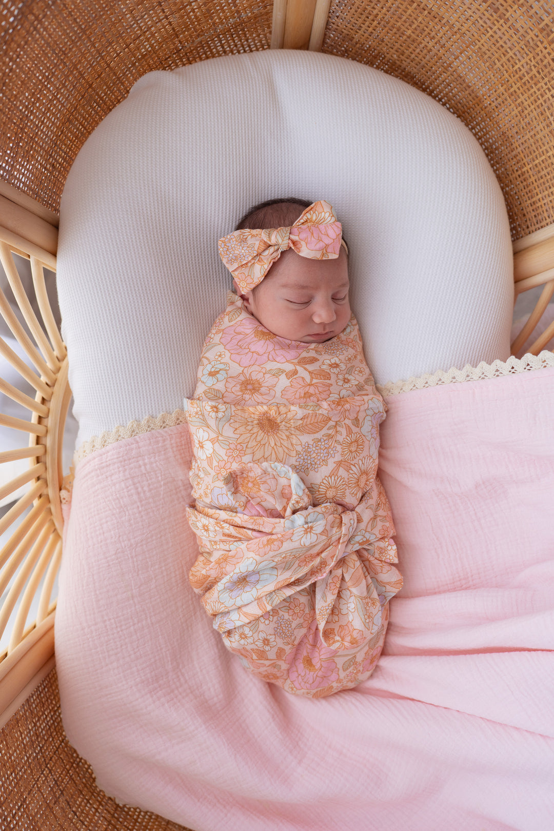 Muslin Swaddle | Pastel Bloom