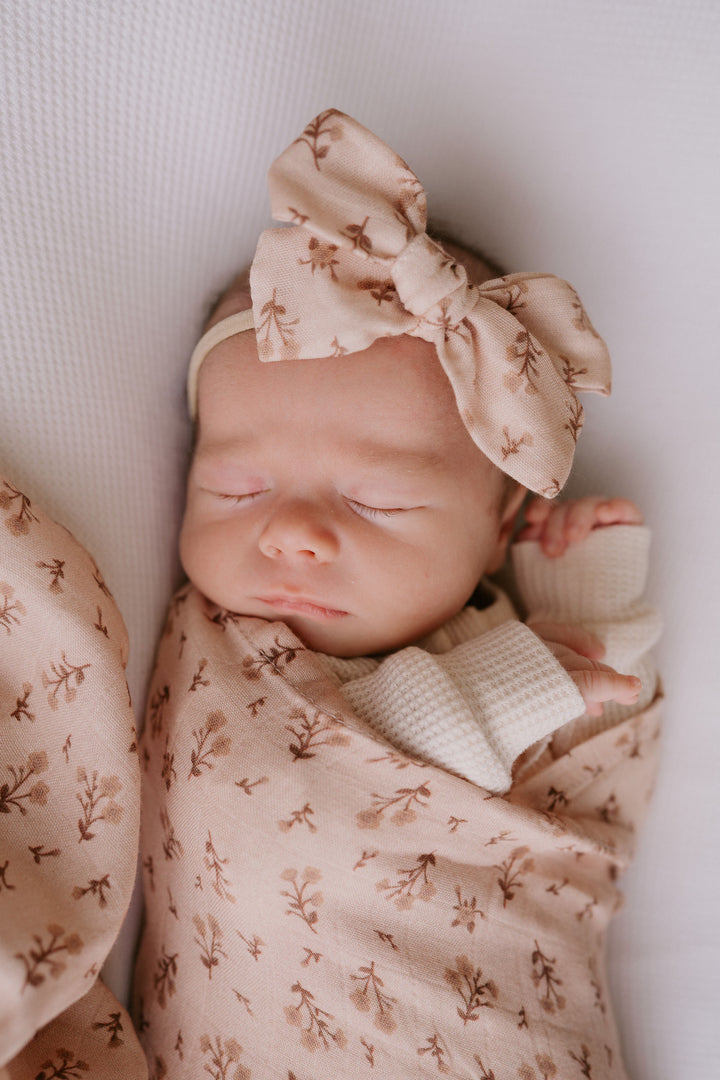 Muslin Swaddle | Paisley Coffee *PRE ORDER*