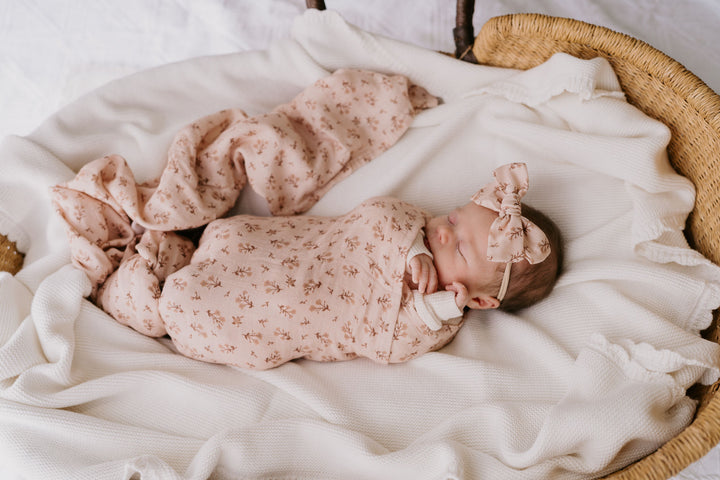 Muslin Swaddle | Paisley Coffee *PRE ORDER*