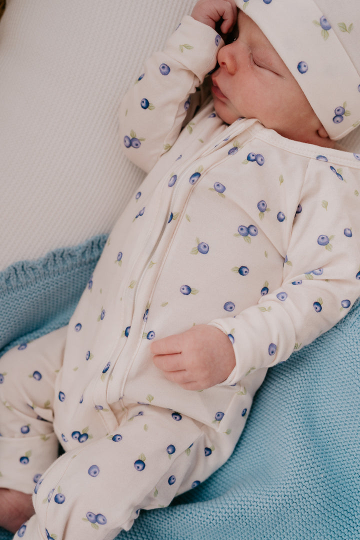 Zip Romper | Blueberries