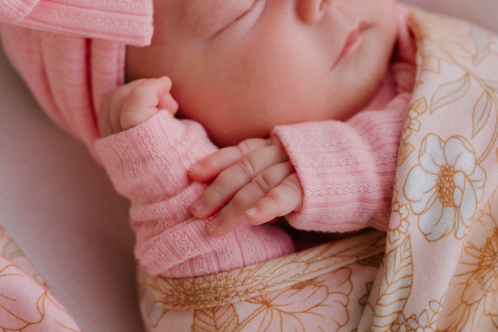 Frill Zip Romper | Peony Rib Pointelle