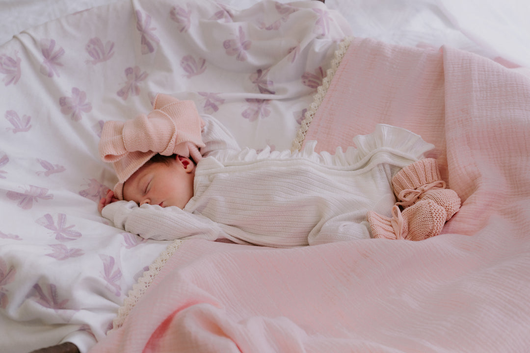 Knitted Booties | Baby Peach