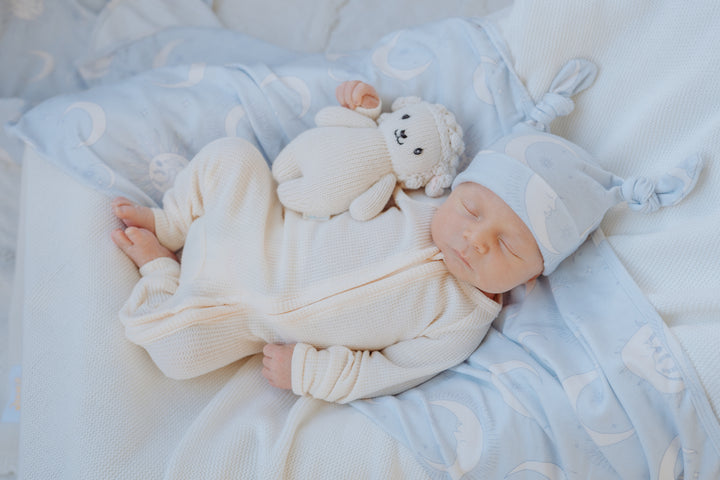 Zip Romper | Cream Waffle (NO FRILL)