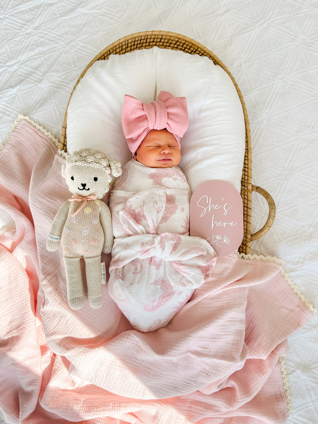 Muslin Swaddle | Celestial Pink