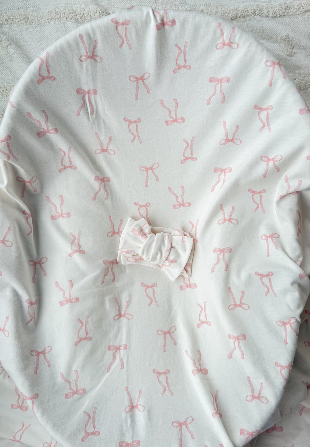 Swaddle Set | Pink Bows