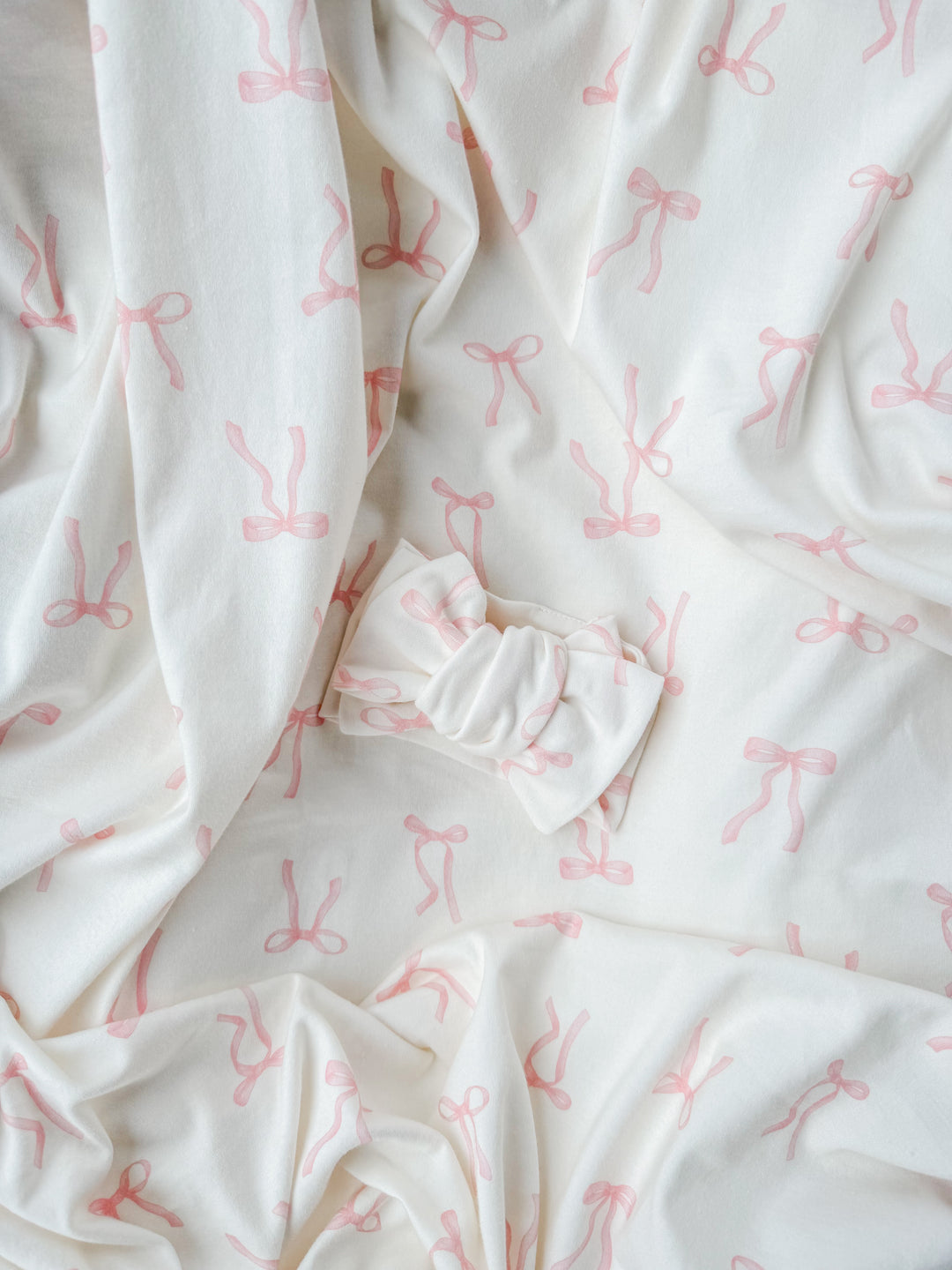 Swaddle Set | Pink Bows