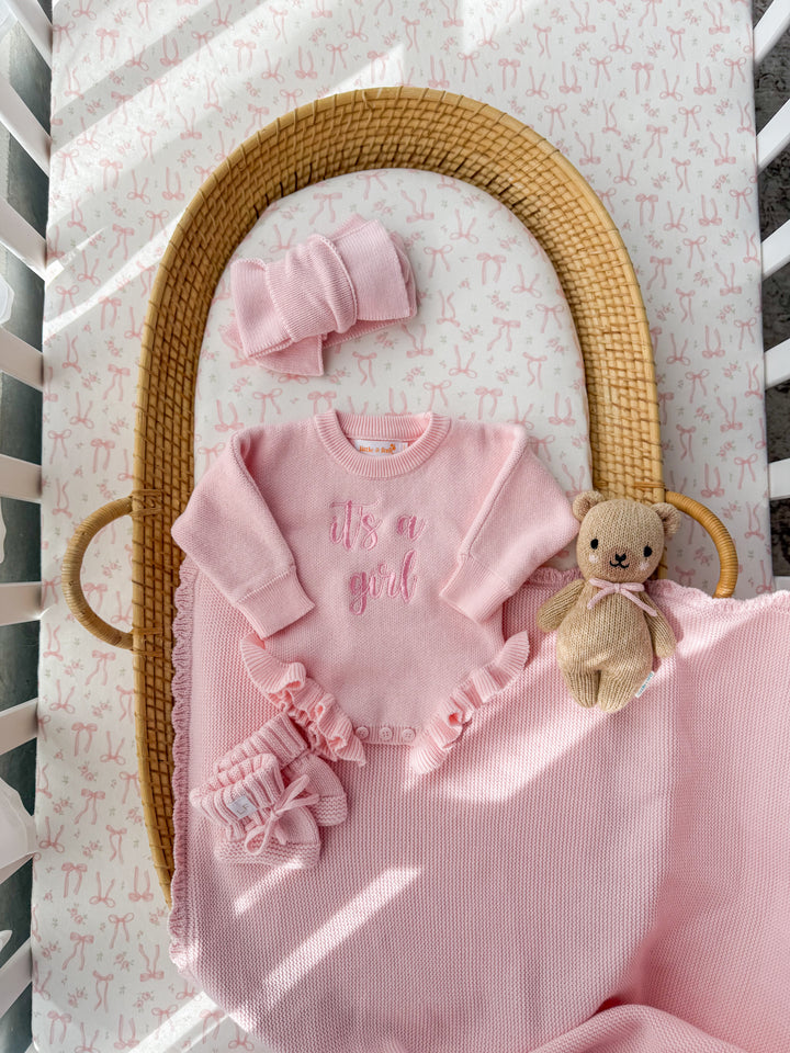 Cot Sheet | Bow Floral