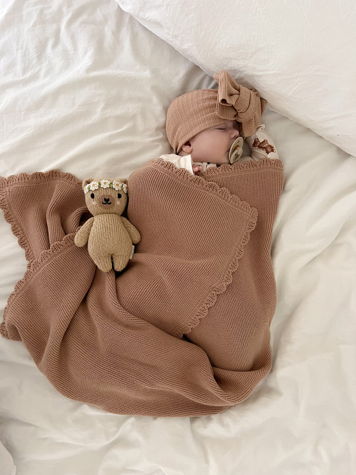 Heirloom Knit Blanket | Teddy