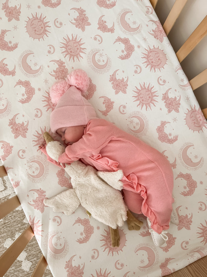 Cot Sheet | Celestial Pink