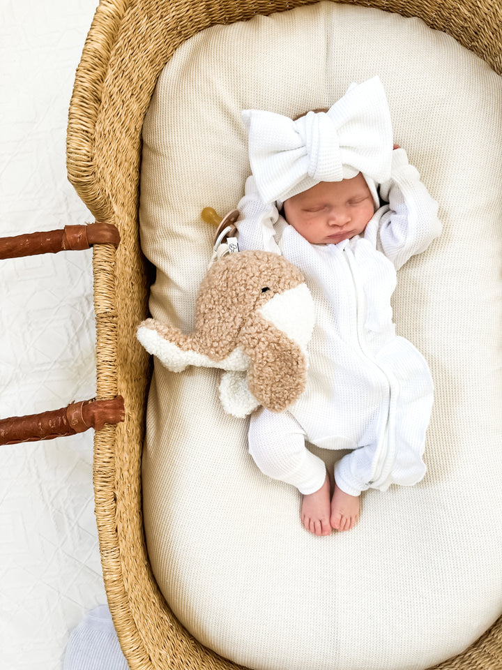 Frill Zip Romper | Milk Waffle