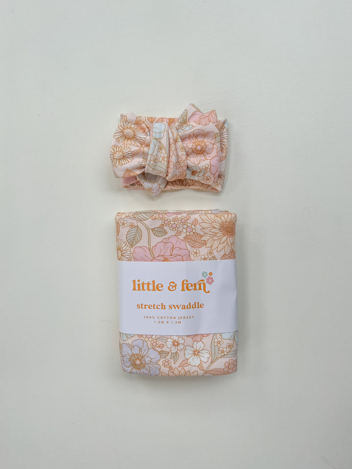 Swaddle Set | Pastel Bloom