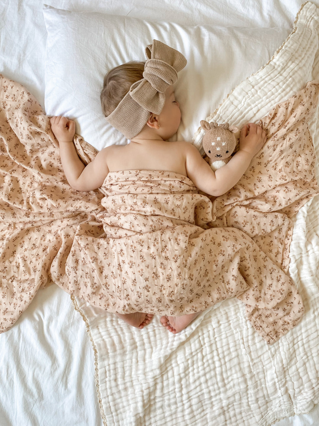 Muslin Swaddle | Paisley Coffee *PRE ORDER*