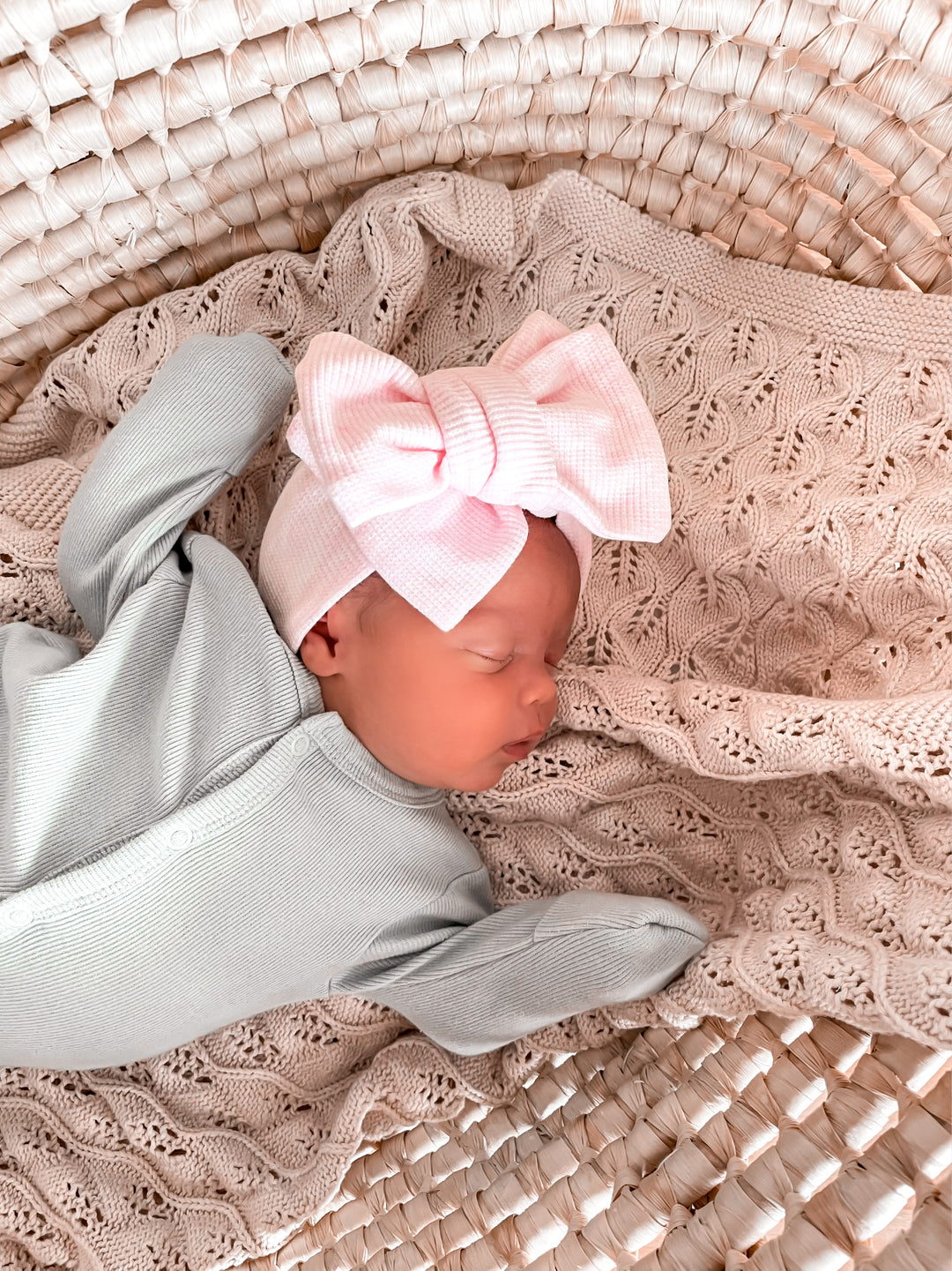 Oversized Topknot | Waffle Baby Pink Marle