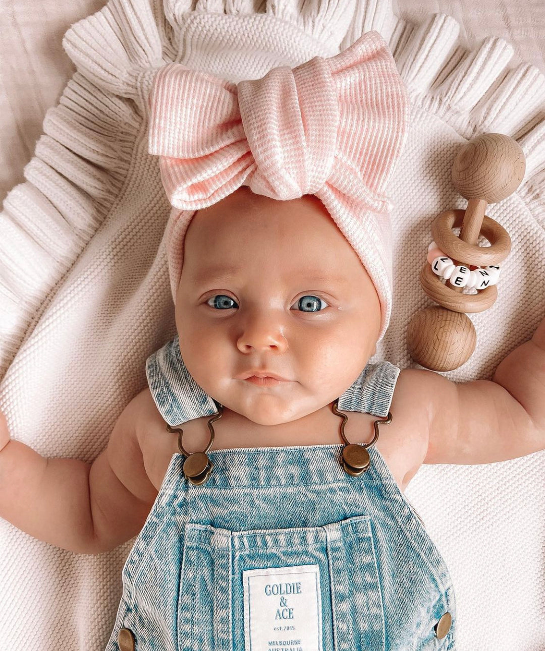 Oversized Topknot | Waffle Baby Pink Marle
