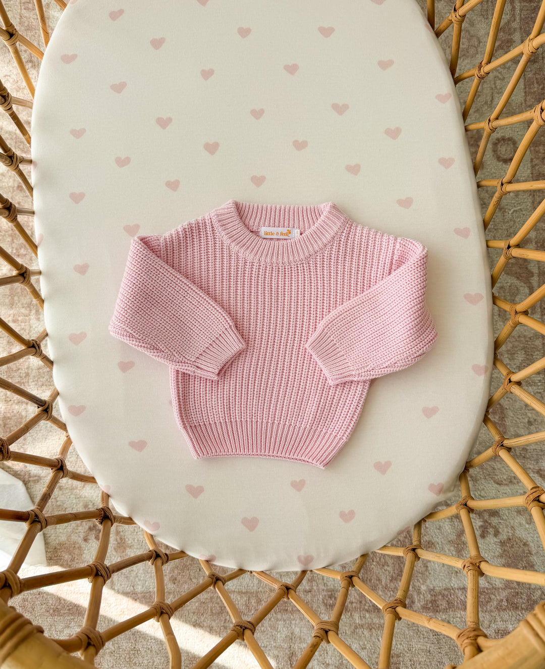 Chunky Baby Knit Jumper | Strawberry Milk