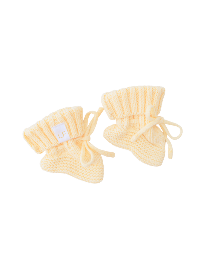 Knitted Booties | Lemon *PRE-ORDER*