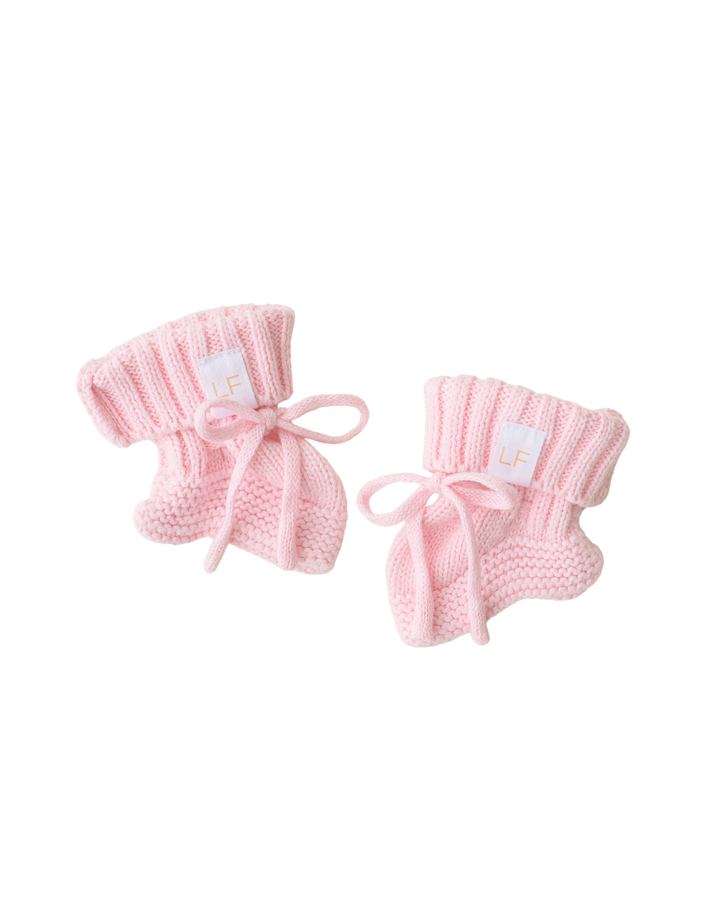 Knitted Booties | Strawberry Milk