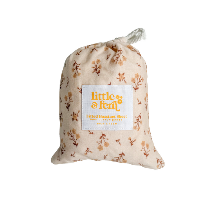 Bassinet Sheet | Paisley Coffee
