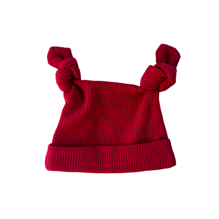 Double Knot Beanie | Rudolph Waffle