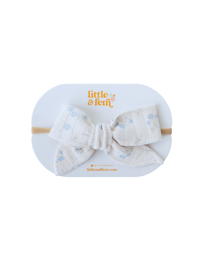 Essential Bow Headband | Paisley Blue
