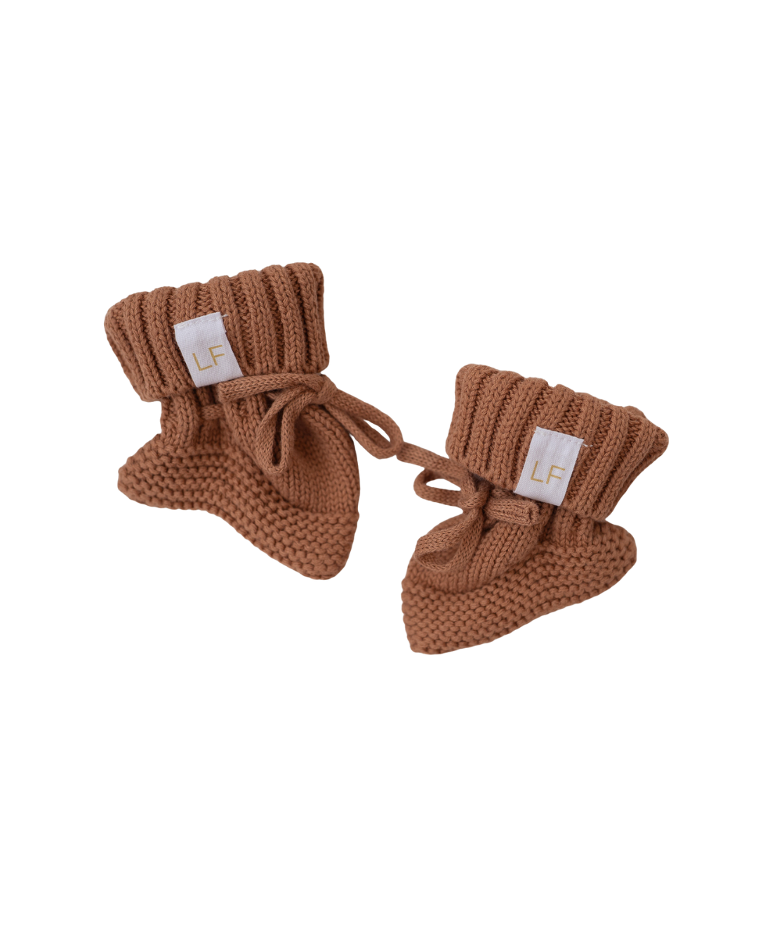 Knitted Booties | Chestnut