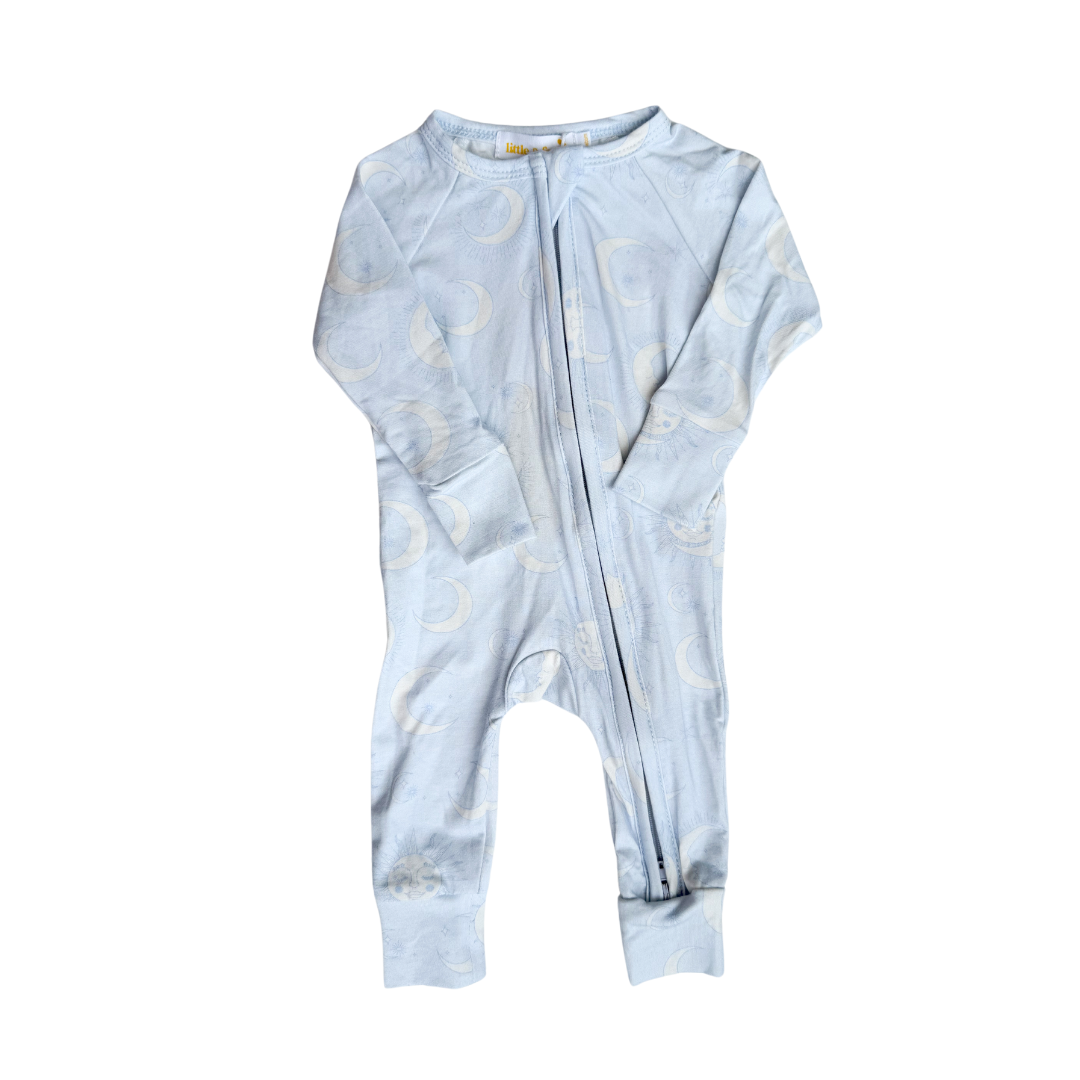 Zip Romper | Celestial Blue (NO FRILL)