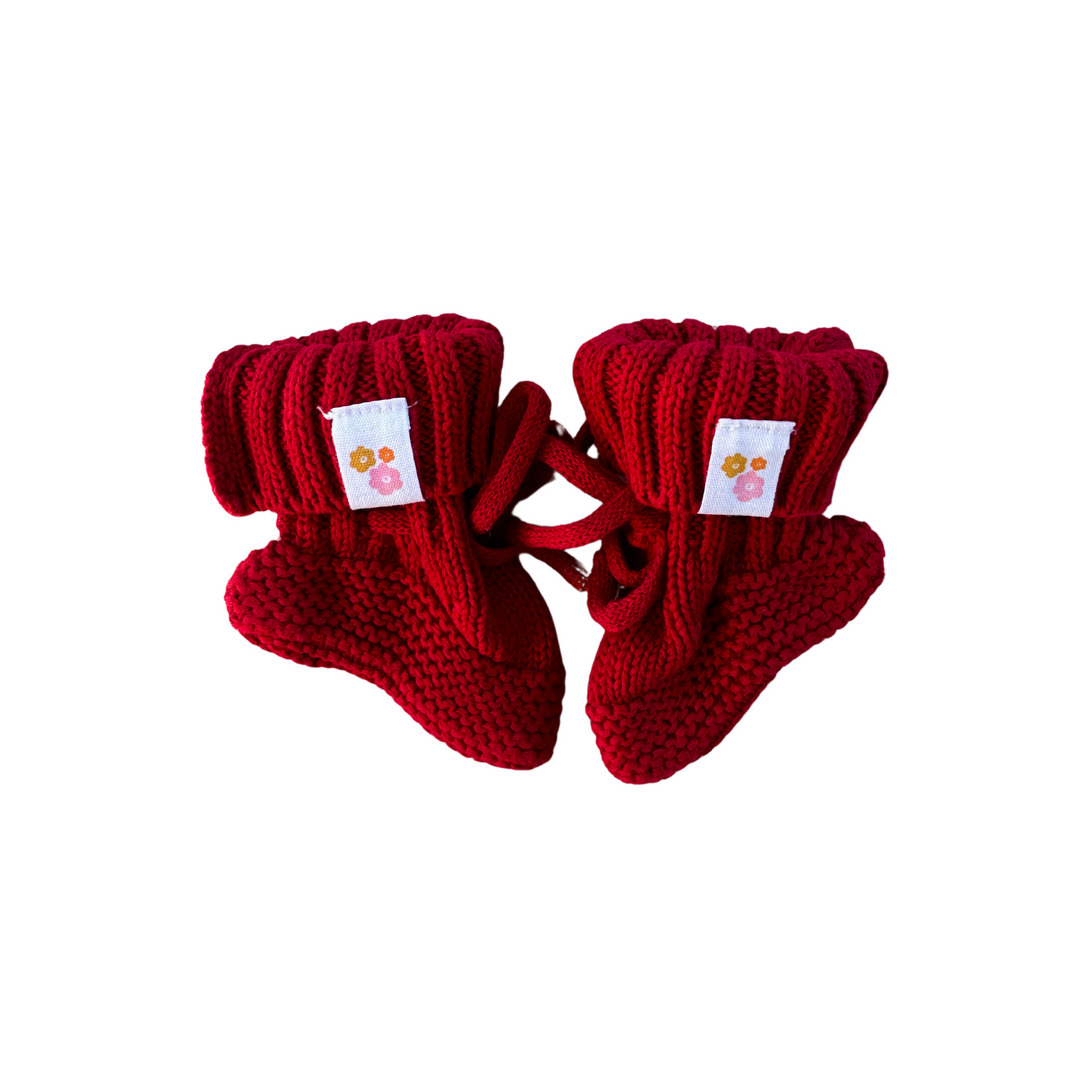 Knitted Booties | Rudolph