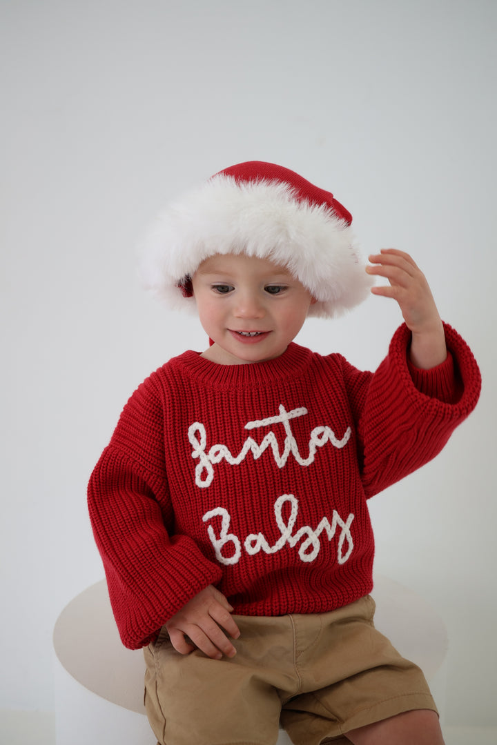 'Santa Baby' Chunky Knit Jumper | Rudolph