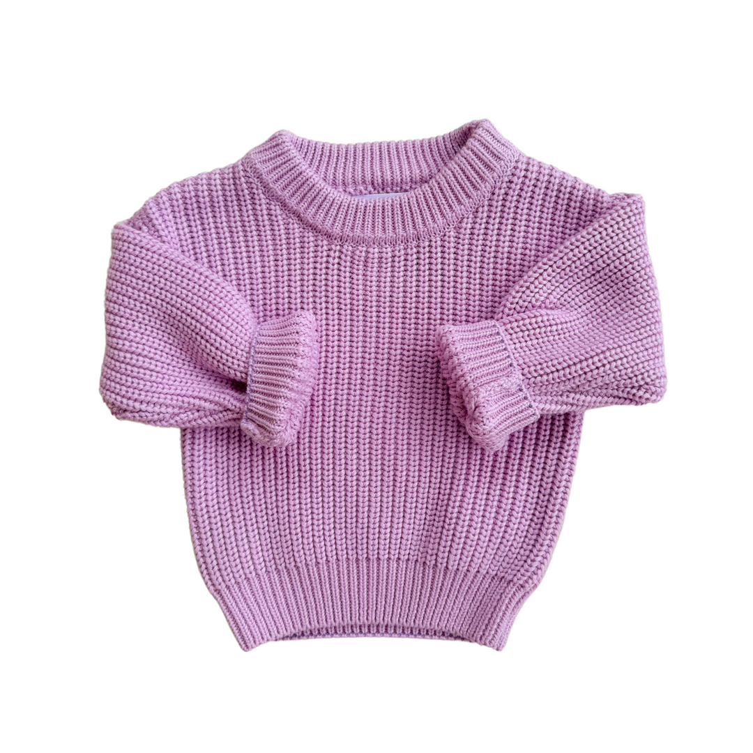 Chunky Knit Jumper | Lilac