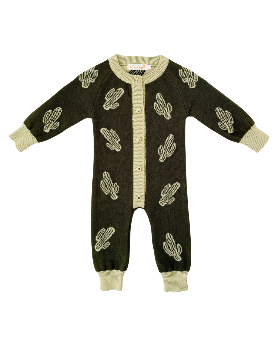 Knit Classic Romper | Cactus