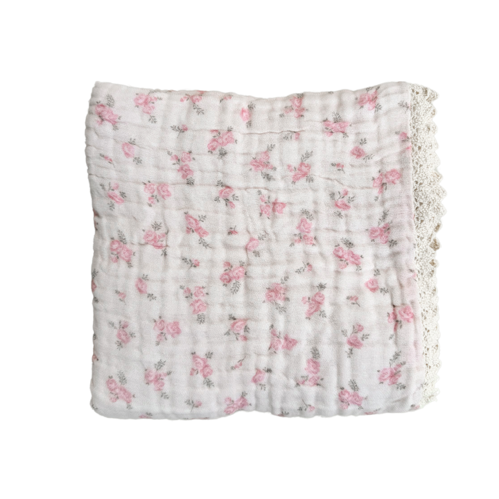 Gauze Lace Blanket | Country Floral