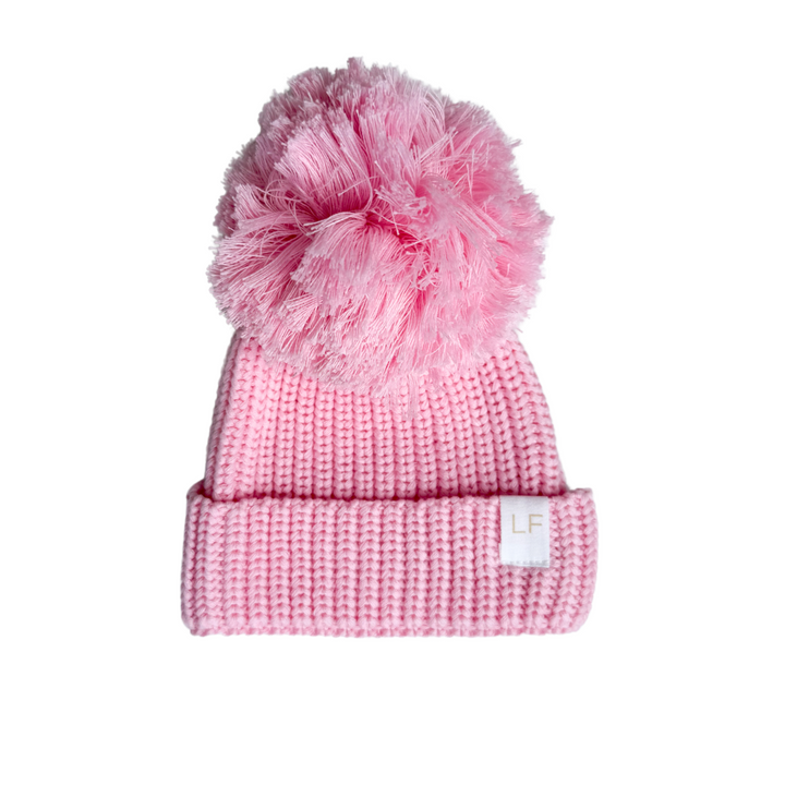 Knitted Pom Beanie | Marshmallow