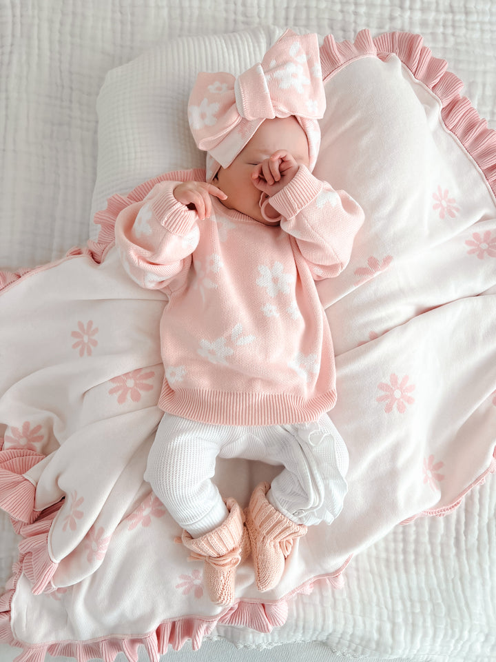 Knit Jumper | Daisy Baby Pink