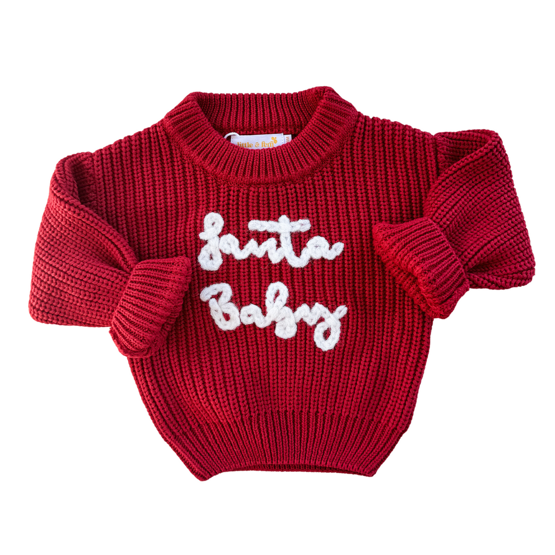 'Santa Baby' Chunky Knit Jumper | Rudolph