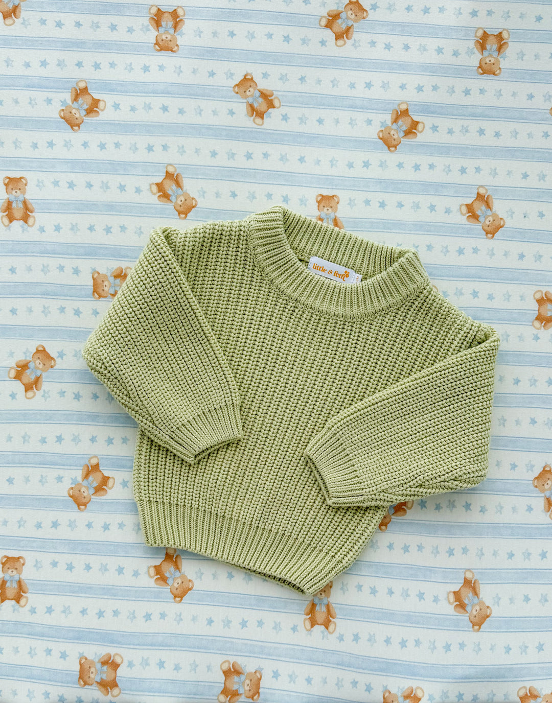 Chunky Baby Knit Jumper | Matcha