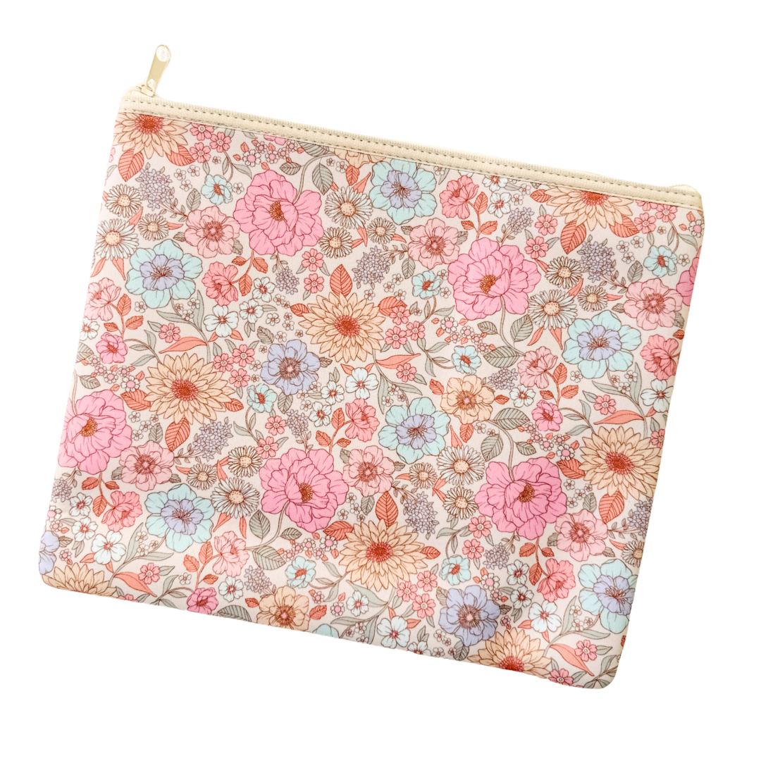 Neoprene Pouch | Pastel Bloom