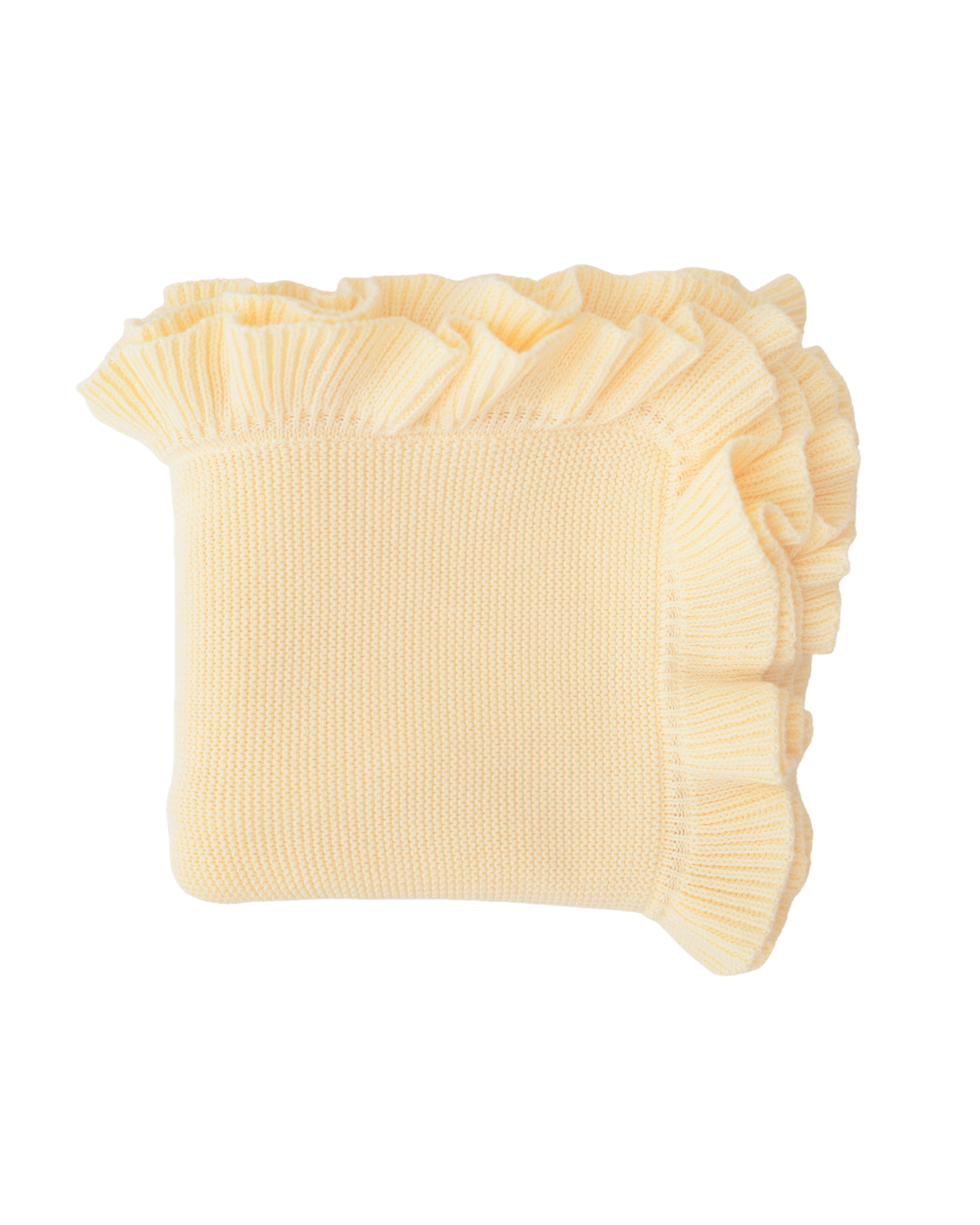 Frill Knit Blanket | Lemon *PRE-ORDER*