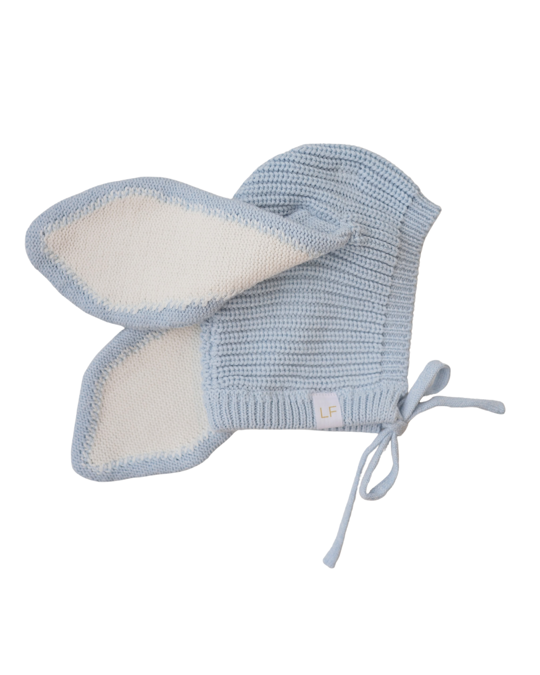 Knitted Bunny Bonnet | Sky Blue