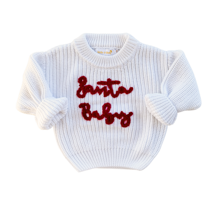 'Santa Baby' Chunky Knit Jumper | Snow