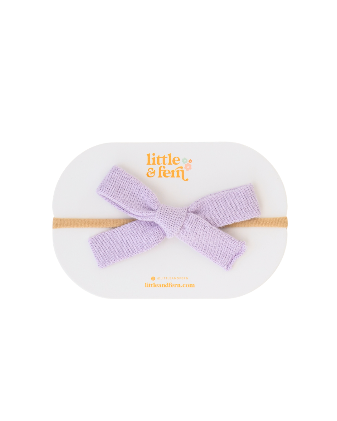 Knit Bow Headband | Pastel Lilac