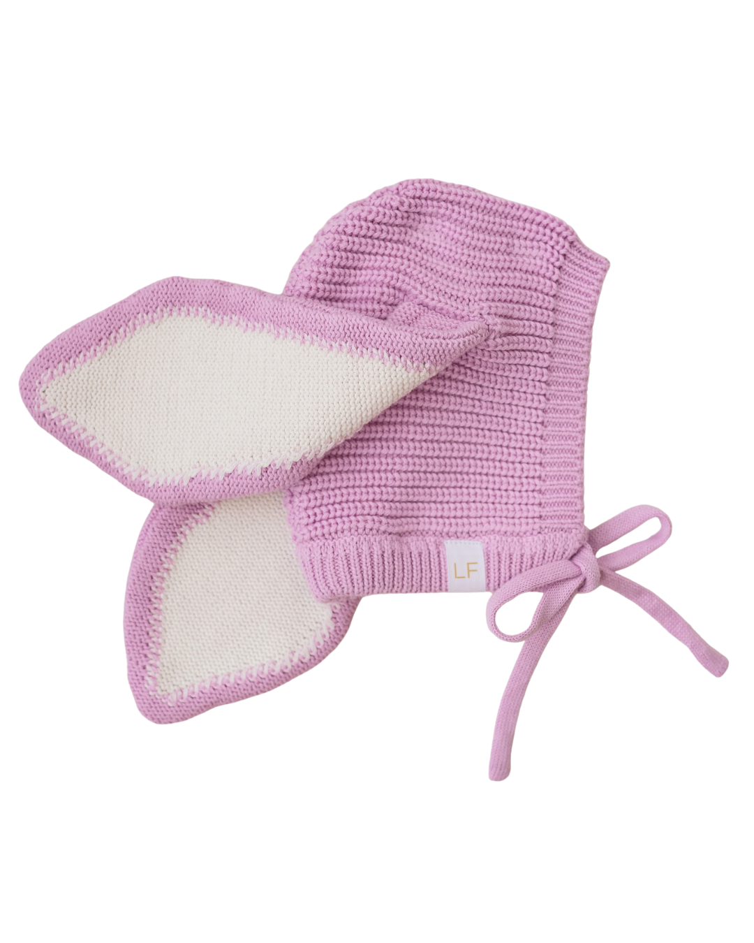 Knitted Bunny Bonnet | Lilac