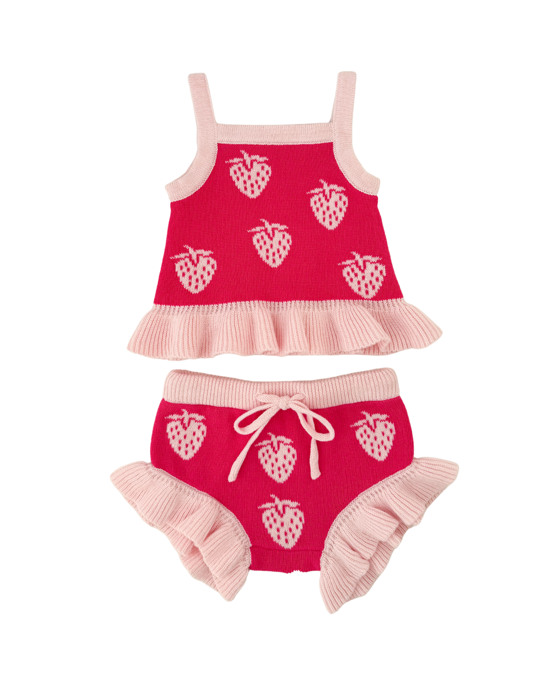 Knit Summer Set | Strawberry